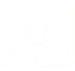 Animated tooth on a computer screen