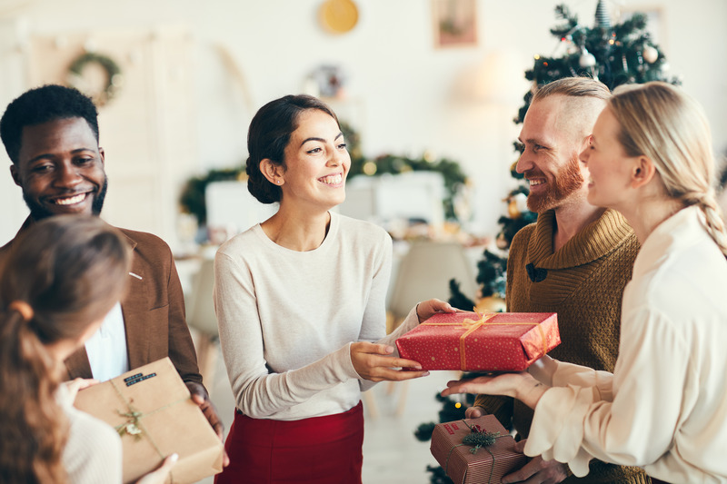 Invisalign patient smiling for the holidays